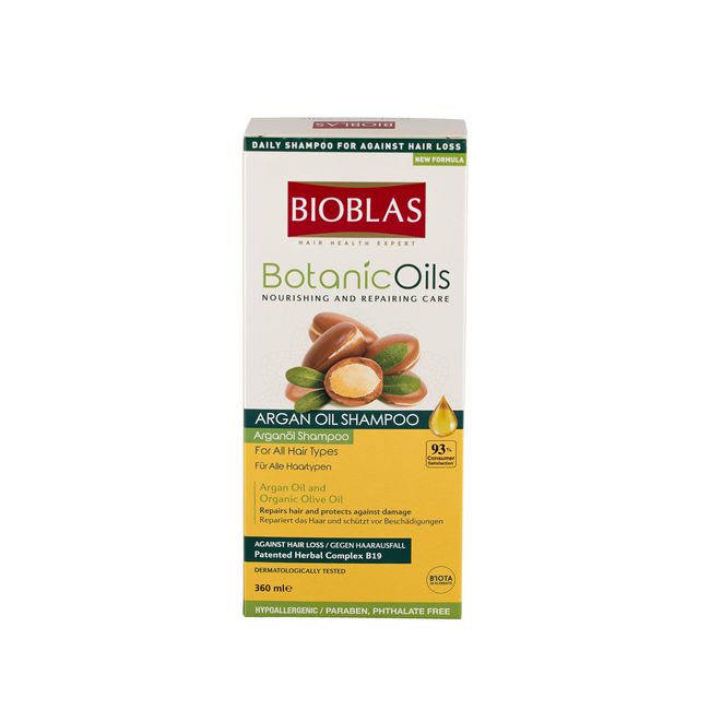 BIOBLAS Botanic Oils Saç Dökülmesine Karşı Argan Yağlı Şampuan (360 ml)