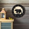 Wood Take Life Coffee Wall Clock, 13.75",Brown