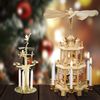 100 pc Bulk White Christmas Tree Candles For Chime,Pyramid,Carousel- 4 x1/2 inch