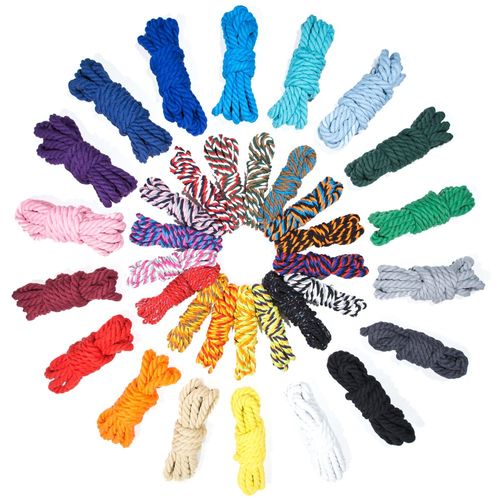 Super Soft 3 Strand Twisted Cotton Rope – Great for Home Decoration, DIY Crafting, Custom Art, and Much More (Fall, 1/2 Inch Diameter X 25 Feet)