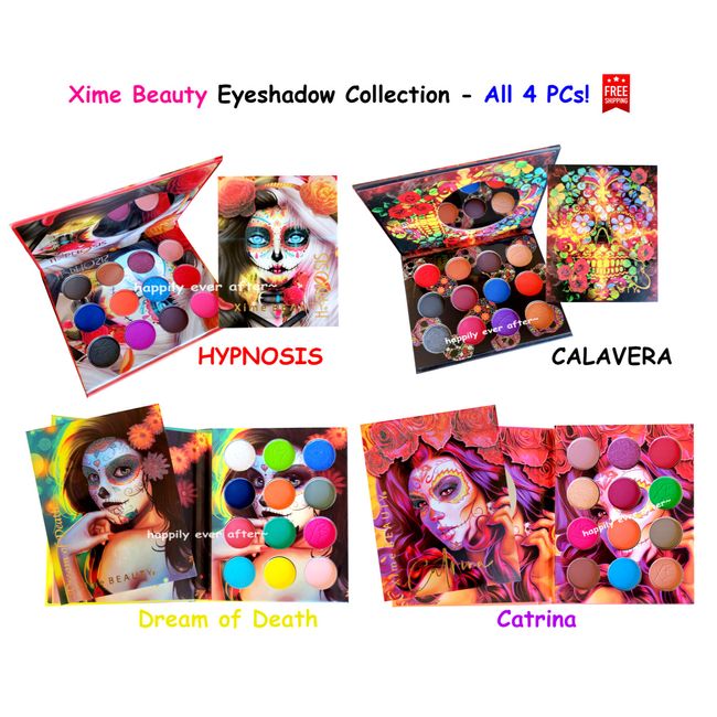 Xime Beauty 12 Color Eyeshadow Palette Collection - All 4 Palettes! 48 Shades