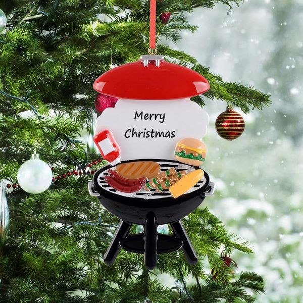 Polyresin Barbecue Ornament, Grilling PartyOrnaments, 2024 Smoker Personalized Christmas Ornament, BBQ Grill Smoker Ornament - Chef Cooking Ornaments - Griller Gift for Dad, Husband, Uncle, Grandpa