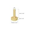 sourcing map Knurled Thumb Screws, M4x16mm Flat Brass Bolts Grip Knobs Fasteners for Home, Electronic, Machine 8Pcs