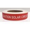 Caution Solar Circuit Vinyl Label 250 Pieces