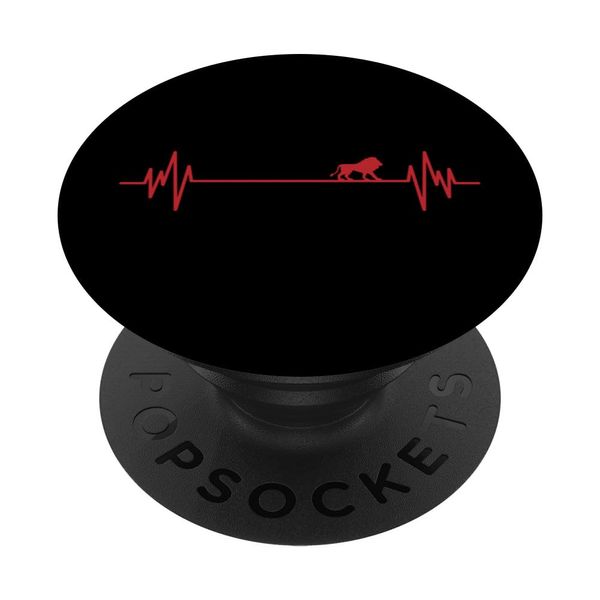 Ein Herzschlag für Lion Predator King PopSockets mit austauschbarem PopGrip