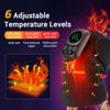 Cordless Electric Heated Shoulder Massager Brace Wireless Control with Vibration