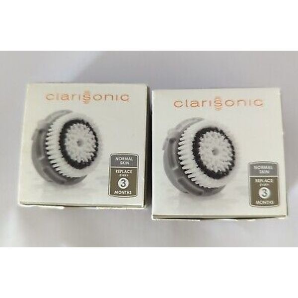 Clarisonic Replacement Brush Head Normal Skin Clarisonic Cleaning System NOS 2pc