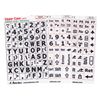 Computer Keyboard Labels- Black Print on White