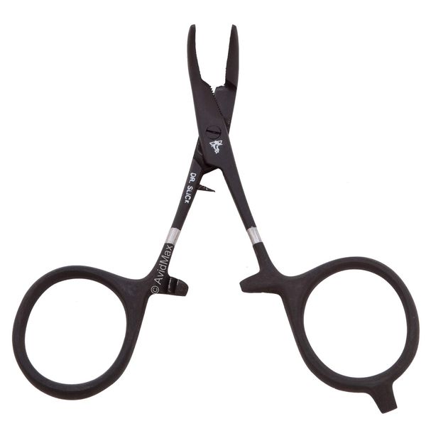 Dr. Slick Scissor Clamp, 4", Black, Curved, 1/2
