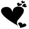 Soap Fix Relief Inserts, Hearts/Bathtub