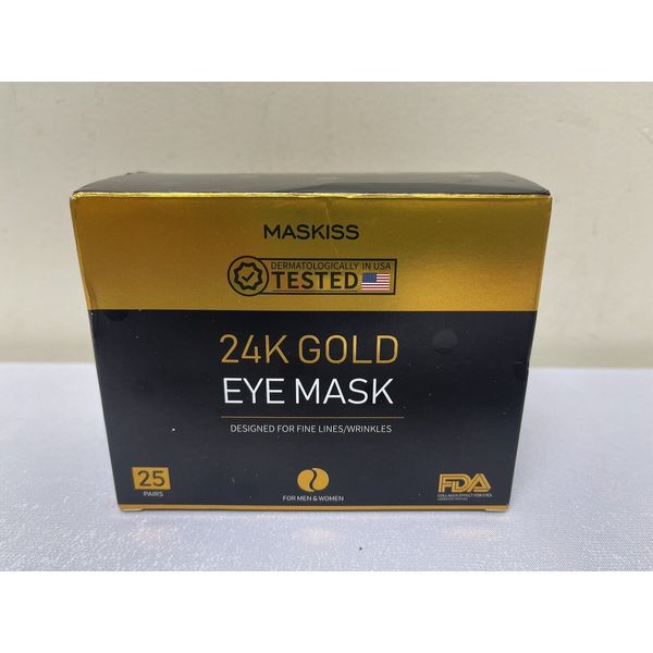 30-Pairs 24K Gold Under Eye Patches Maskiss Eye Mask Eye Patches for Puffy Ey...