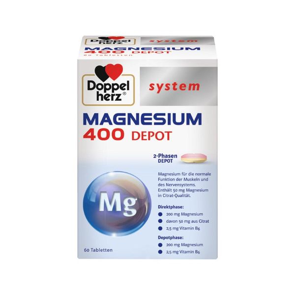 Doppelherz system MAGNESIUM 400 DEPOT, 60 St. Tabletten