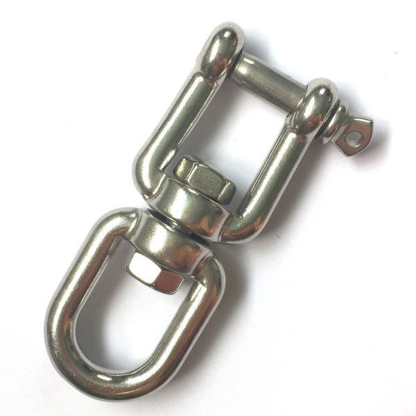 Marine Mooring Stainless Steel 316 Jaw and Eye Swivel Ring Heavy Duty Anchor Swivel Eye and Jaw ,Silver Tone 1/2"(12mm)