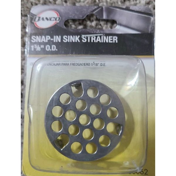 Danco 80064 Snap-In Sink Strainer, Chrome, 1-7/8"