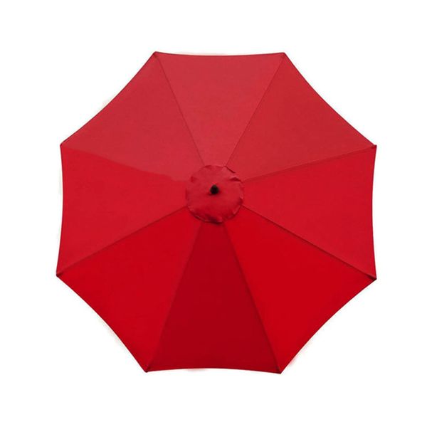 maxant Replacement Parasol Canopy, replacement parasol cover 2.7M/3M+6 Arms/8 Arms replacement parasol fabric cover for Garden Umbrella (Red-2.7m+8 arms)