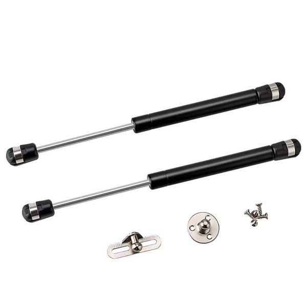 2 Pack Extended 10 inch Gas Prop Force 100N/22LB Gas Struts – Black Gas Springs/Window Lift and Lid Support/Gas Shocks for RV Bed Platform/Floor Hatch/Outdoor Bench/Cabinet/Tool Box