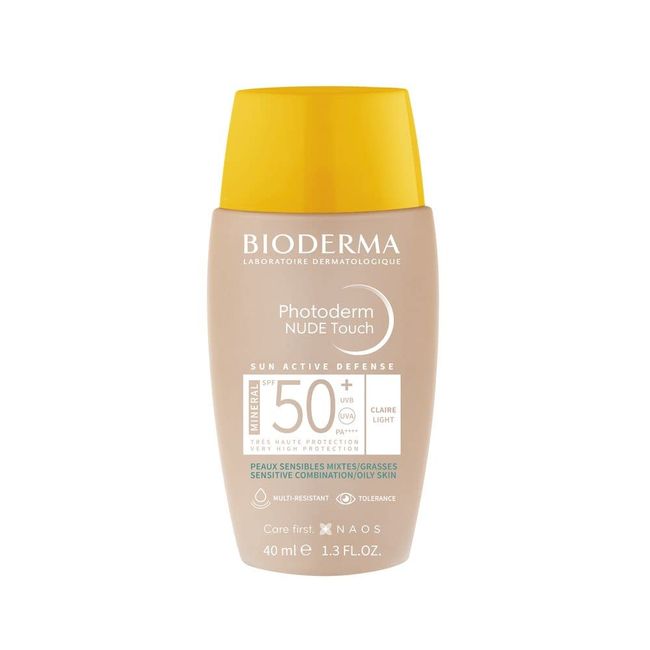 Bioderma Photoderm Nude Touch SPF50+ Light Karma ve Yağlı Ciltler için Kapatıcı Etkili Yüksek Korumalı Renkli Güneş Kremi 40 ml