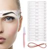Eyebrow Stencil Shaper Kit, 12 Pieces Reusable Eyebrow Shapers Template Stencils with 1 Straps and 1 Eyebrow Razor Trimmer, DIY Eyebrow Stamp Kit for Grooming and Drawing Brows for 3 Minutes Makeup