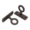 RCH Hardware HK-IR8398-70 Iron Orbit Wall Hook, 2.8 Inch, Grey