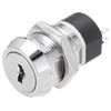 uxcell 4Pcs 19mm 2 Positions 2NO 2NC Electric Key Lock Push Button Switch