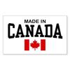 CafePress Made in Canada Rectangle Sticker Rectangle Bumper Sticker Car Decal