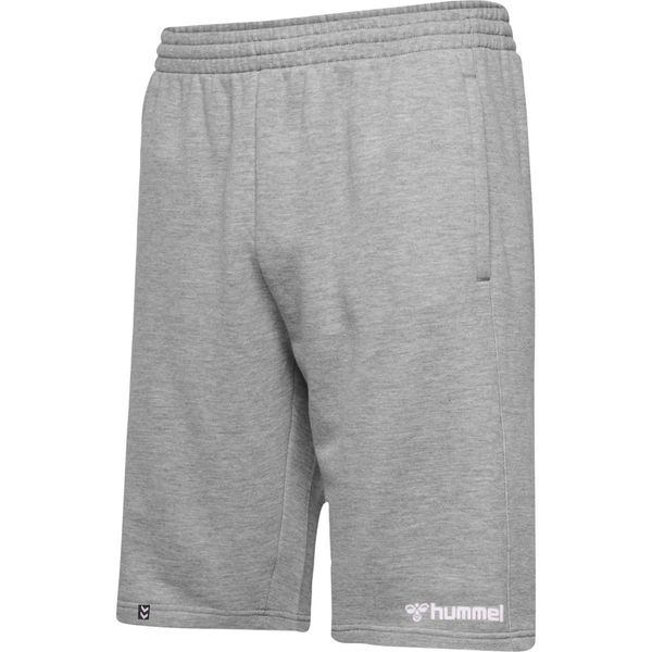 hummel hmlMOVER Cotton Bermuda Shorts Kids, Grey Melange, 140