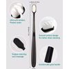 GoldDawn Extra Soft Toothbrush for Sensitive Teeth and Gums， Micro Fur Manual Toothbrush with 20000 Ultra Soft Bristle, Excellent Cleaning Effect， Perfect for Adults & Kids (6 Pack White Bristles)