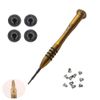 TB® Replacement Screwdriver Kit for A1398 / A1425 / A1502 Full Kit includes Bottom Case screws 10pc, 4pc Feets/Foot, double side Screwdriver