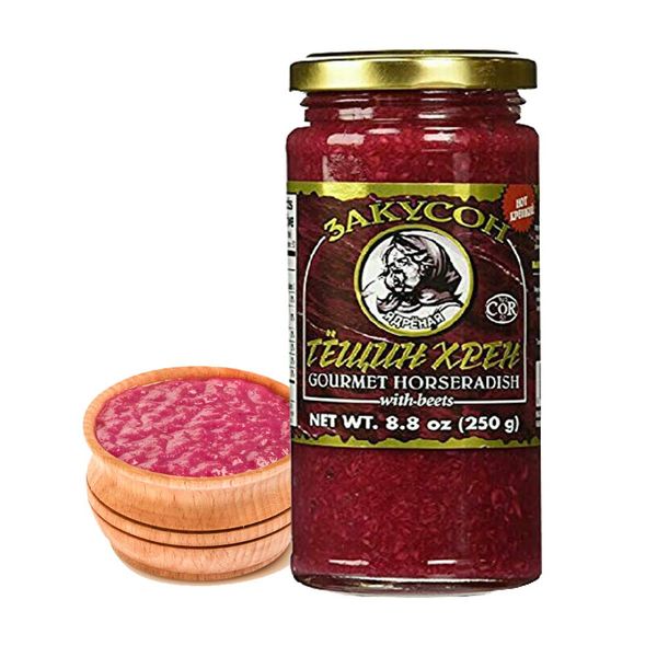 Zakuson Gourmet Horseradish with Beets 8.8 Oz (Pack Of 2)