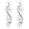 Wisp of Smoke Wall Mounted Candle Holder Sconce Set