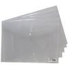 Tiger A3 Clear Stud Wallet Folder Plastic Document Holder File Popper Wallets (Pack of 5)
