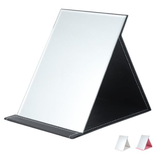 ozgram Compact Mirror, Standard Type, Width 6.1 inches (155 mm) x Length 8.1 inches (205 mm), Actress Mirror, Portable Mirror, Tabletop Mirror, Black