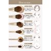 Frepice Makeup Brush, Set of 13, Powder Brush, Teak Brush, Makeup Brush Pouch, Makeup / Salmon gem
