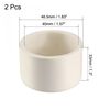 sourcing map 40mm PVC Pipe Cap Fitting, Slip End Caps DWV(Drain Waste Vent) White 2Pcs