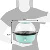 3 Quart Hot Air Popcorn Maker with Electric Stirring Mint Color