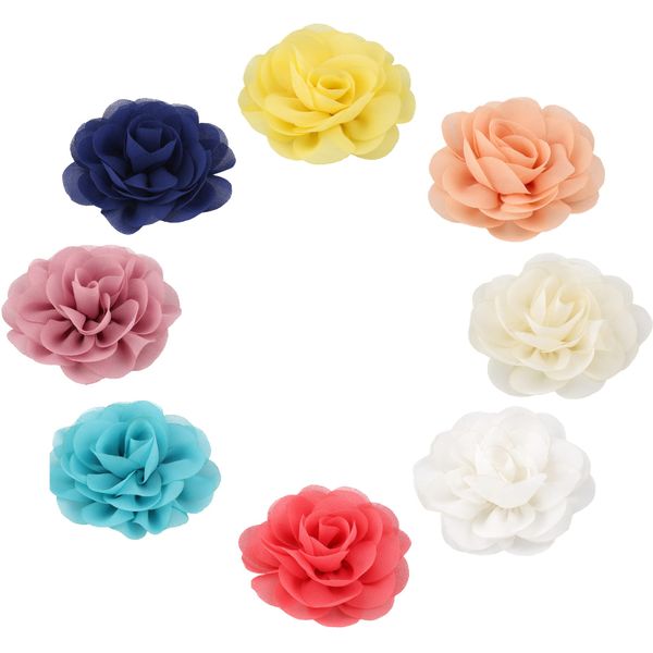 8 Stücke Blumen Haarklammer，Haarclip Rosen，für Mädchen Frauen Kinder Party Hochzeit.