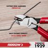 ARROW 6" High Leverage Diagonal Cutting Pliers, Wire Cutters with Comfortable Grip, Side Cutters for Cutting Wires