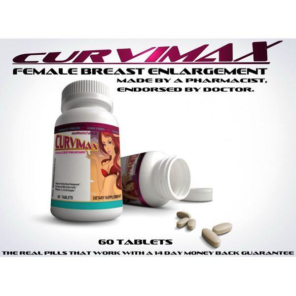 CURVIMAX   Bust Enhancer, Breast Enlargement Pills, 2+ cup size or Money Back