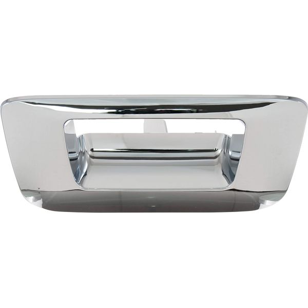 APDTY 02236 Chrome Tailgate Handle Bezel Trim (w/o Backup Cam w/o keyhole)
