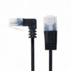 Cablecc Down Angled 8P8C STP Cat 5e LAN Ethernet Network Patch Cord 90 Degree to Straight Cable 50cm