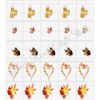 Fall Waterslide Finger Nail Decals Instructions (set of 50) SS