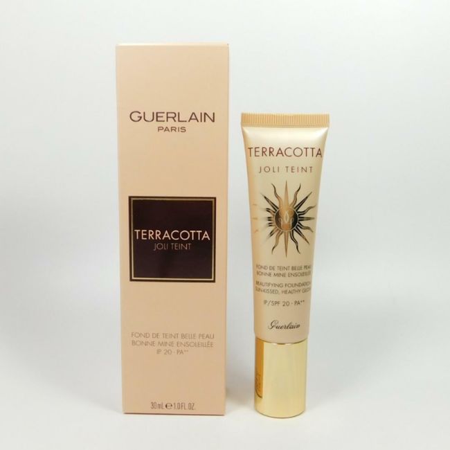 Guerlain Terracotta Joli Teint Beautifying Foundation Healthy Glow DARK 30ml NEW