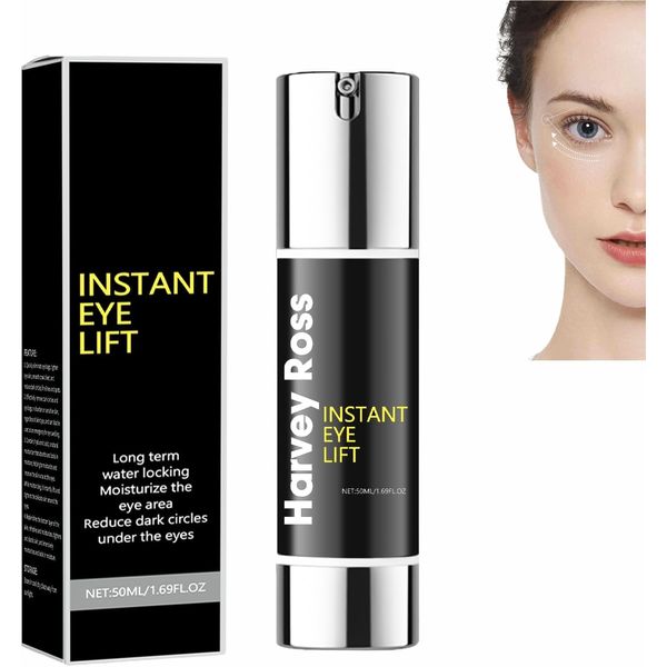 Harvey Ross Instant Lift Eye Cream,Harvey Ross effective Instant Eye Lift,Multi Effect Firming and Tightening Under Eye Cream,Under Eye Cream for Puffy Eye Bags Fine Lines