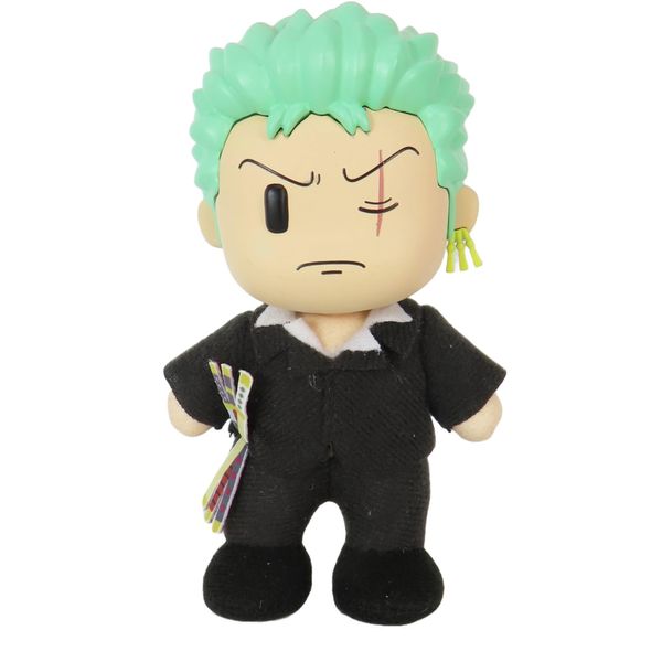 Great Eastern Entertainment One Piece - Roronoa Zoro Dressrosa Plastic Head Movable Ver Plush 4.5" H