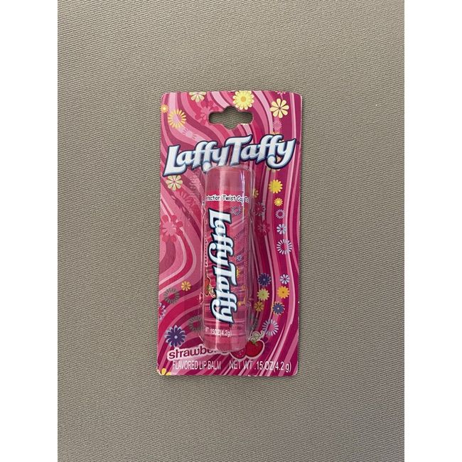 .15 Oz. “Strawberry” Laffy Taffy Flavored Lip Balm By Lotta Luv, New In Package!