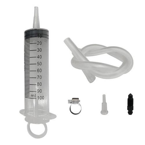 LAINLOY Brake Bleed Kit, Hydraulic Disc Brake Clutch Bleeder Tool with 100ML Syringe 50cm Hose, Universal Oil Fluid Extractor for Motor Scooters Quads Car Brake System Repair Maintenance