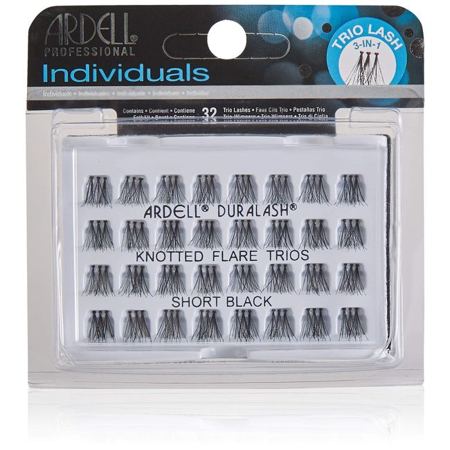 Ardell Individual Trios Eyelash, Black, Short