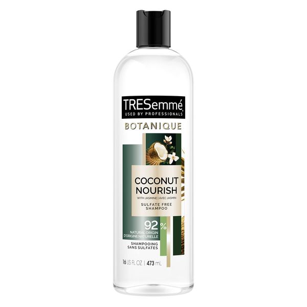 TRESemmé Botanique Shampoo for Dry, Frizzy Hair Botanique Coconut Nourish 92% Derived Natural Materials with Professional Performance for dry hair 16 oz