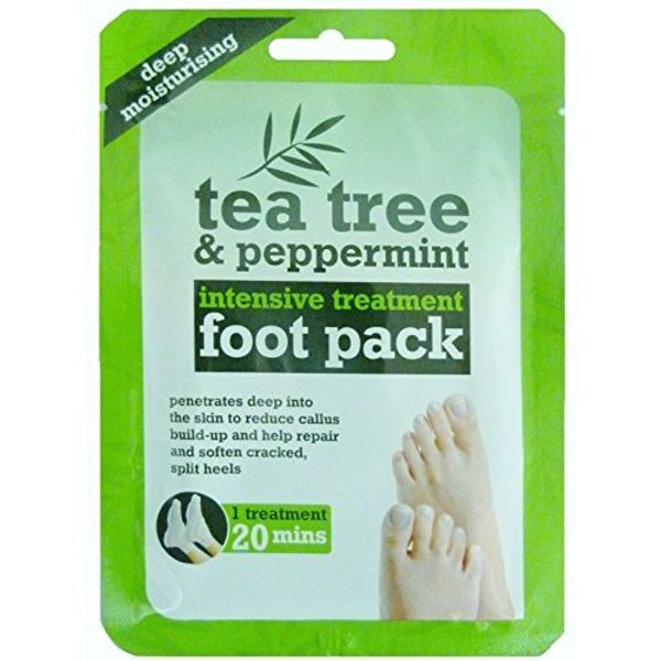 3 x TEA TREE & PEPPERMINT INTENIVE TREATMENT FOOT PACK DEEP MOISTURISING by Tee Tree