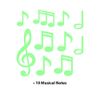 Glow in The Dark Wall Sticker Music Notes - 25 x 35cm